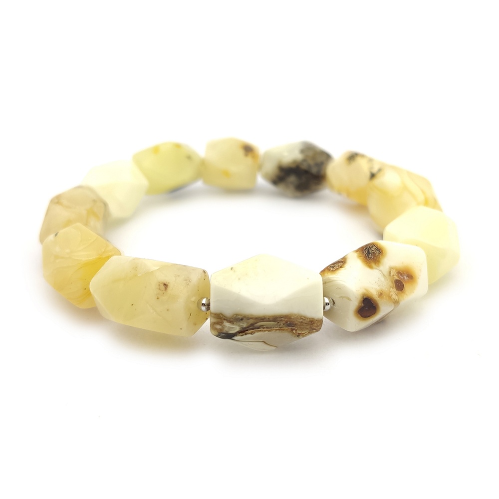 Браслет "Конфетка" янтарь