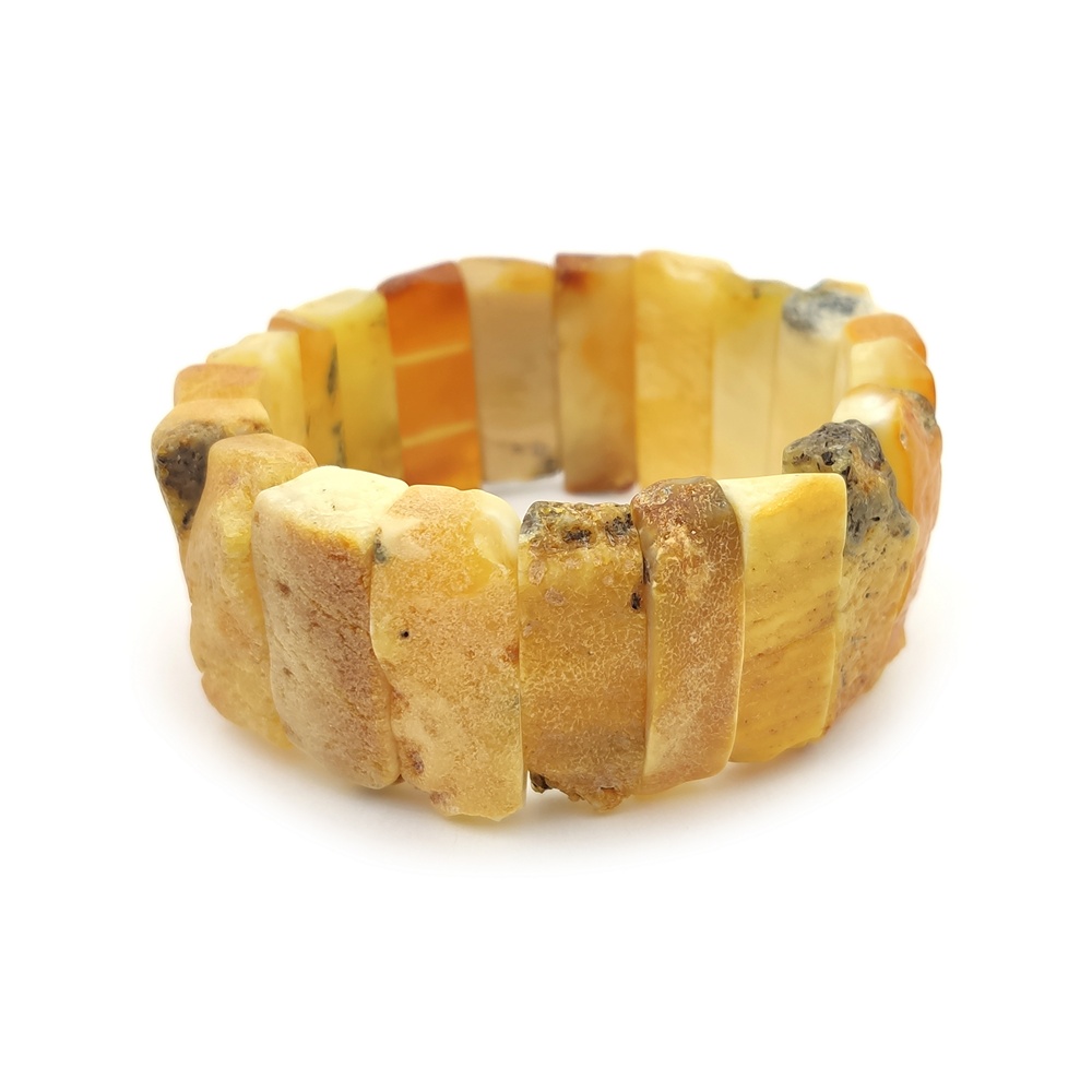Браслет "Пластина" янтарь