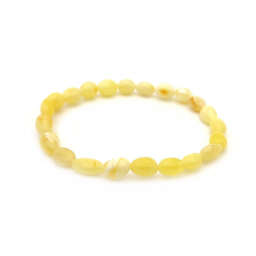 Браслет "Сливка" янтарь